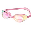 ProudDemon Swimming Goggles with Adjustable Strap, Tinted Lenses, Black/White (Pink