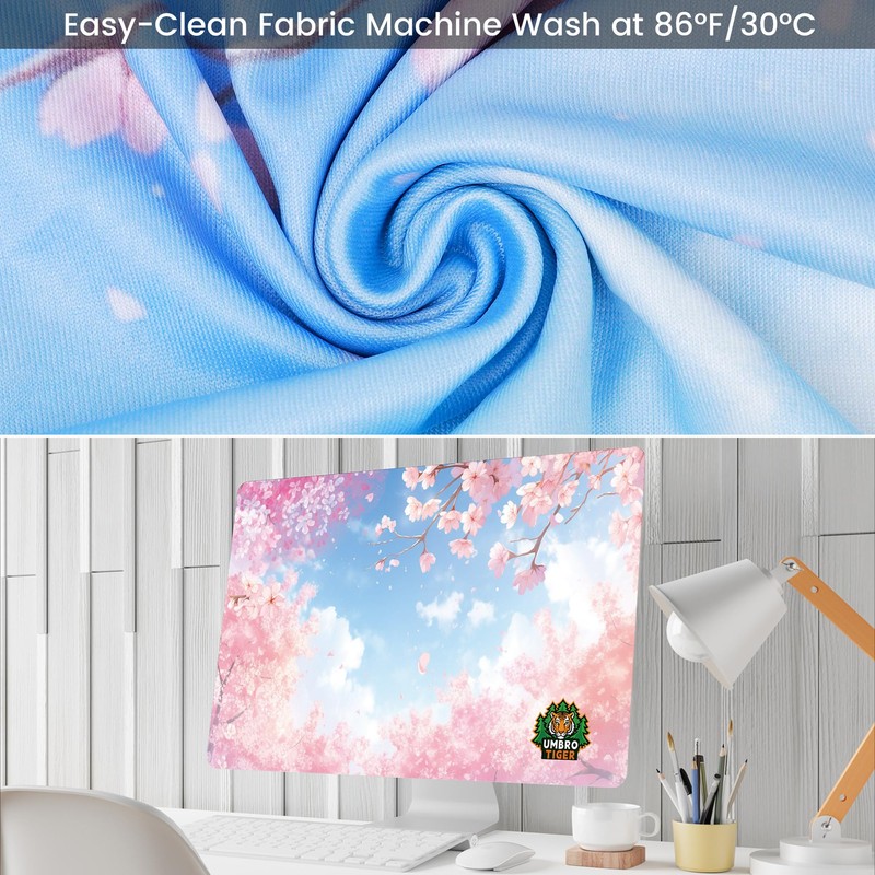 Umbrotiger 32-inch monitor dust cover, elastic polyester sunshade, 31" 32"