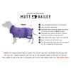 Mutt and Bailey Dog Drying Coat – Microfibre Towel Robe