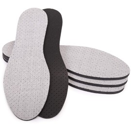 Marol Activated Carbon Insoles for Sweaty Feet Shoe Insoles Grey - 4 Pairs Size 3-11 (UK) - grey, size: 45