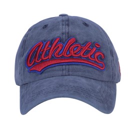 Unisex Vintage Baseball Cap Cotton Sun Hat Adjustable Snapback Cap Embroidery Casual Travel Peak Cap UV Protection Hat Outdoor Sports Cap for Women Men Running Fishing Hiking Camping Beach 55-62cm