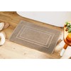 Feather & Stitch 100% Cotton Terry Bath Mats 2 Piece