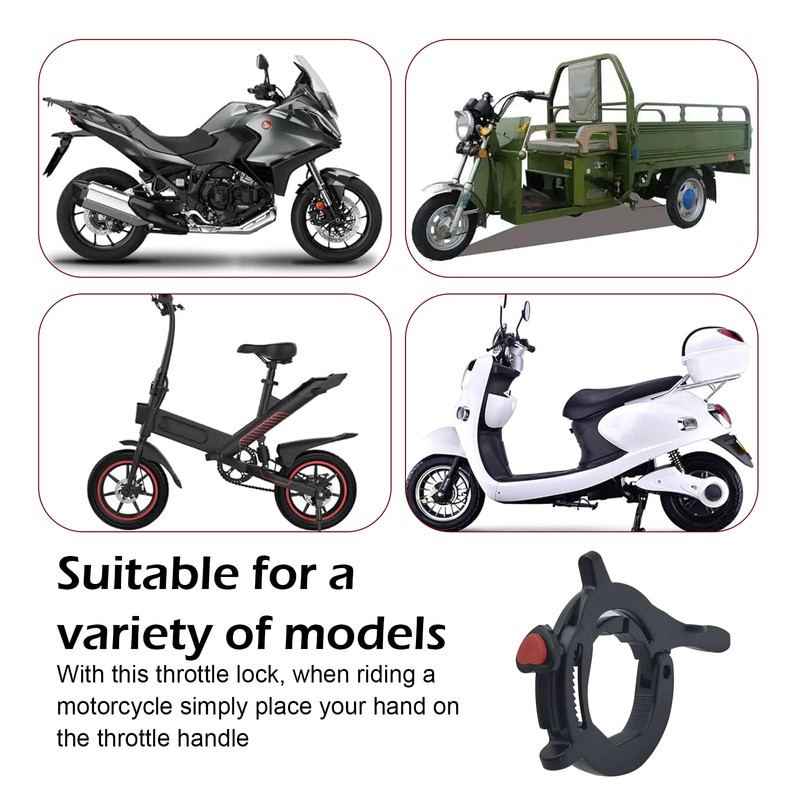 Polcatay Motorcycle Cruise Control Throttle Lock, Throttle Speed Control and