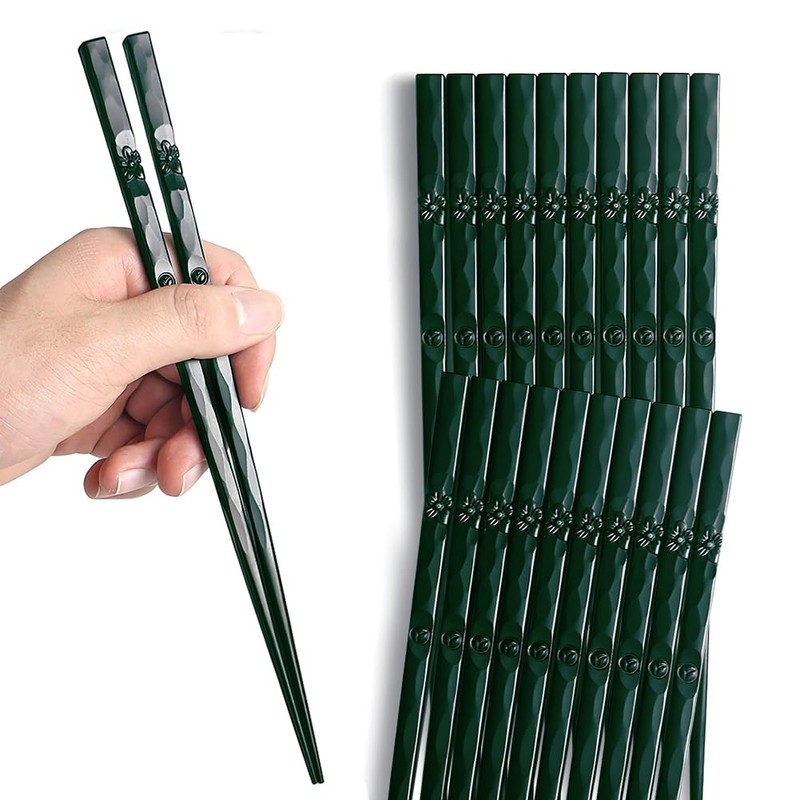 Chopsticks, Reusable Fiberglass Chopsticks for Gift, 5 Pairs Japanese Chinese