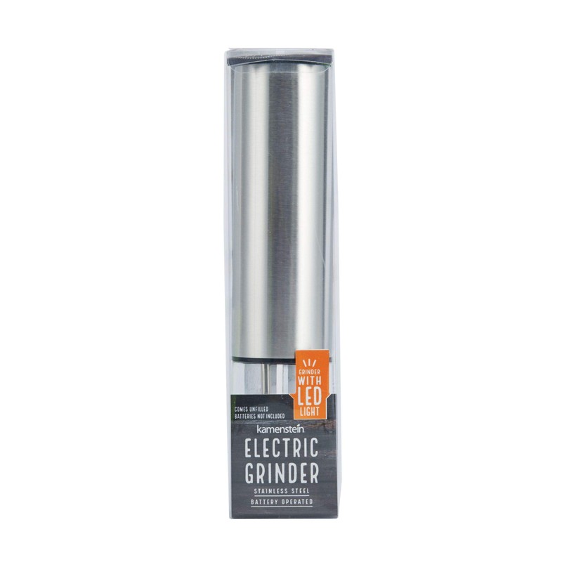 Kamenstein Unfilled Battery Operated Grinder with Light, 9-inch, Assorted, 1