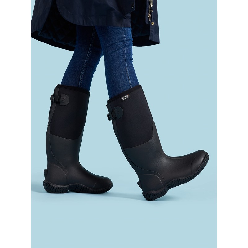 BOGS Women's Classic II-Adjustable Calf Snow Boot, Black, 8