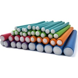 40 Piezas Bigudies para Rizar el Pelo,Rulos Flexibles para Rizar Pelo,Rizador de Pelo sin Calor para Cabello Largo, Corto y Ondulado, Rizador Pelo para Dormir Durante la Noche,para Mujeres