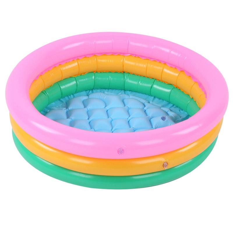Children Soft Inflatable Swimming Pool Kids Boy Round Shape Bright