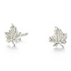 Maple Leaf Cufflinks for Men, Silver Tone Leaf Cufflinks, Canadian