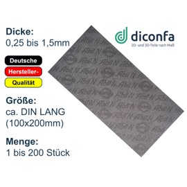 diconfa DIN Long 100 x 200 mm Sealing Paper Abil N Thickness 0.25 to 1.5 mm Quantity 1 to 200 Pieces Selection: 100 x 200 x 0.75 mm 1 Piece – Sealing Material Seal Car Motorcycle Car Machines