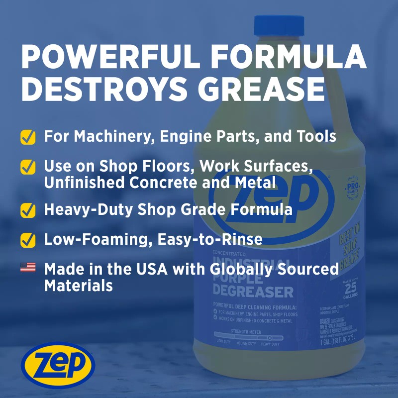 Zep Industrial Purple Cleaner and Degreaser Concentrate