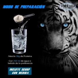 Proteína Whey Hidrolizada Isolate Hái Hu Sabores Galleta BCAA Glutamina                                                                               
