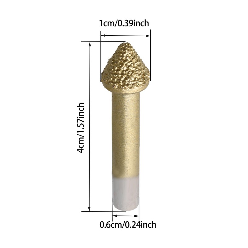 Bstinay 60 Angle Diamond CNC Router Bit Granite Stone Engraving