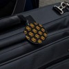 Gold Dollar Sign Money Pattern Round Luggage ID Tag Card