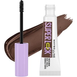 Maybelline Nuevo Gel de cejas de larga duración, efecto laminado, Superlock, café, 7 g