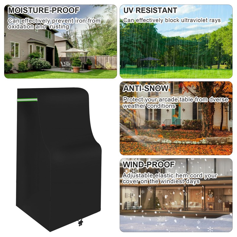 Arcade Table Cover, 600D Covers for Indoors/Outdoors Game Machine Table