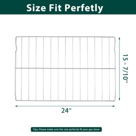WPW10256908 Oven Rack Stove Replacement Parts for Whirlpool 304 Stainless Steel Gas Range Oven Rack Roper Maytag Kenmore jennair Amana Electric Shelf Rack W10256908 Stove Oven Racks Baking Rack 2 Pcs