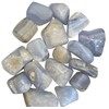 BellaMira Blue Lace Agate Tumblestone Healing Crystal, Single Polished Stone,