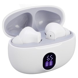 Generic AI Translation Earbuds, Real Time 144 Languages Translation Earbuds Multifunctional Translating DeviceCompatible with Active Noise Cancellation Touch Control, for Travel (White)