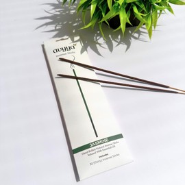 Avyya Hand Rolled Incense Sticks, Charcoal-Free, Recycled Flowers – Perfect for Positivity, Aromatherapy, Healing, Yoga, Meditation, Relaxation and Spiritual Vibe. (30, Jasmine)