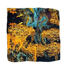 FAIRYGATE Silk Scarf Women's Silk Luxurious Scarves Warm Soft Stole Silk Scarf Neckerchief Scarves 88, D88013