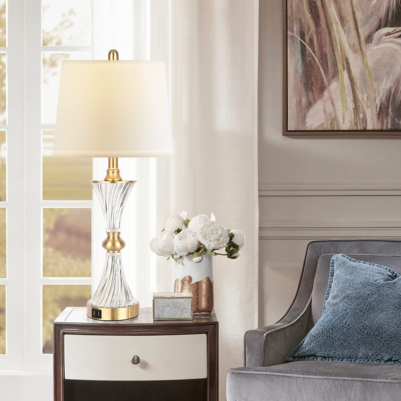 Touch Table Lamps for Bedroom Set of 2 Modern Living