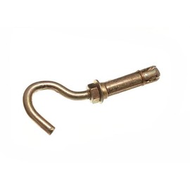 One Stop DIY 10mm YZP Steel Wall Anchor Extension Shield with Hook End