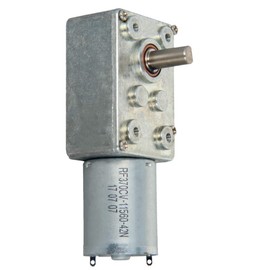 Heyiarbeit 24V 4.2RPM DC Worm Gear Motor High Torque Turbine Worm Gear Reduction Motor Reversible Speed Reducing Electric Gear Box Motor for DIY Robot Door Lock