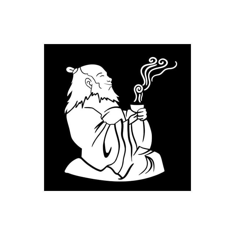ATLA Uncle Iroh with Tea Sticker Decal Notebook Car Laptop