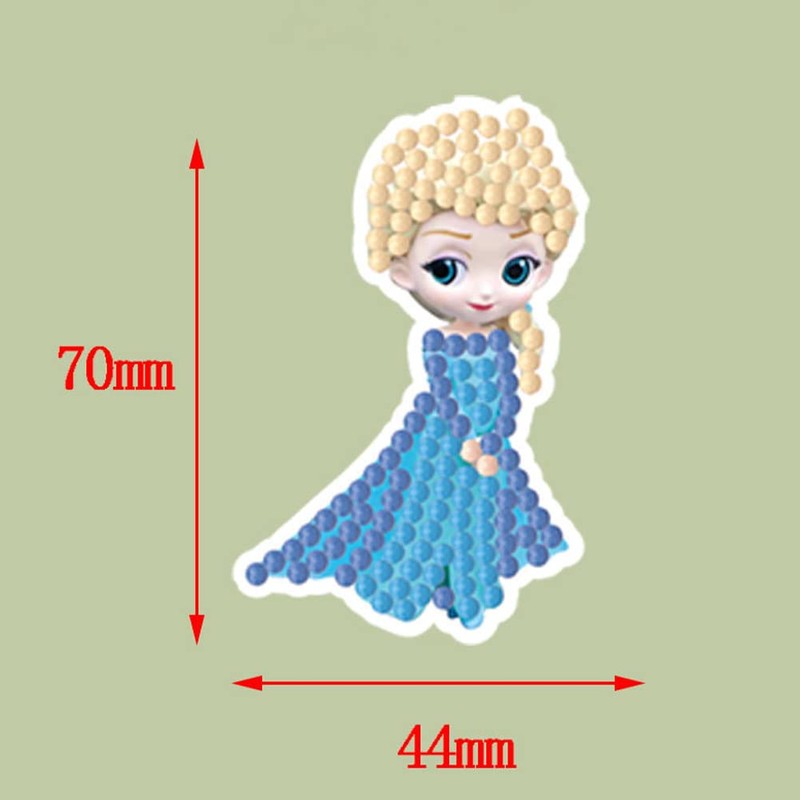 FLYSONG 5D DIY Diamond Painting Stickers Kits for Kids, 24