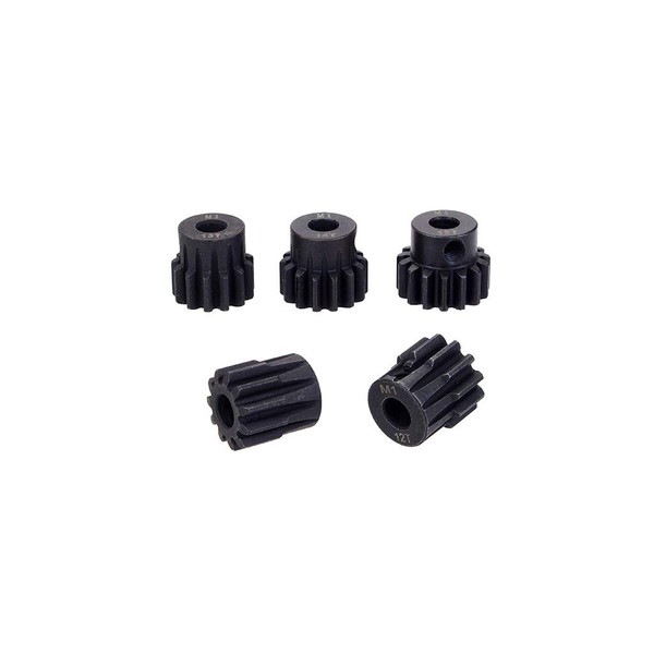 DollaTek 5PCS M1 5mm 11T 12T 13T 14T 15T Pinion Engine Gear for 1/8 Rc Car Brushed Brushless Motor