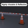 AIWFL 2 Pack Retractable Traffic Cone Bar from 3.8ft to