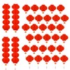 34 Pieces 10 Inch Chinese Red Paper Lanterns Festival Decorations