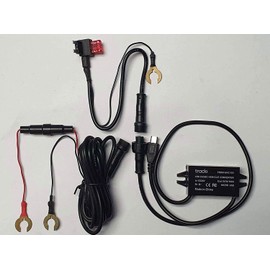 12-24 Volt to Micro USB Vehicle Car Marine Wiring Cable & Power stabilizer Kit for Tracki GPS Tracker - or for dashcam, Dashboard Camera