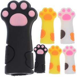 Fundas Protectoras de Silicona Resistentes Tijeras para Color Aleatorio 6 Diseño Estilizado Pinzas de Cutículas Manicura Profesional