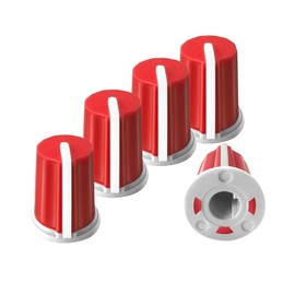 XBERSTAR 5 x Replacement Button EQ Fader Caps for Pioneer Numark Rane AKAI DJ Controller Mixer (Red)