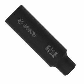 BOSCH 27271 5/16 In., 1/2 In. Shank Impact Tough Deep Well Socket for Applications in High Torque Driving and Fastening