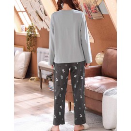 Vopmocld Big Girls Long Sleeve Pajama Sets Cute Elephant Cartoon Sleepwear 2 Piece PJS, Elephant, 14