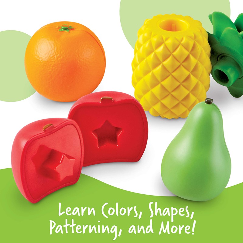 Learning Resources Snap-n-Learn Geometry Fruit Fine Motor Skills Toy for