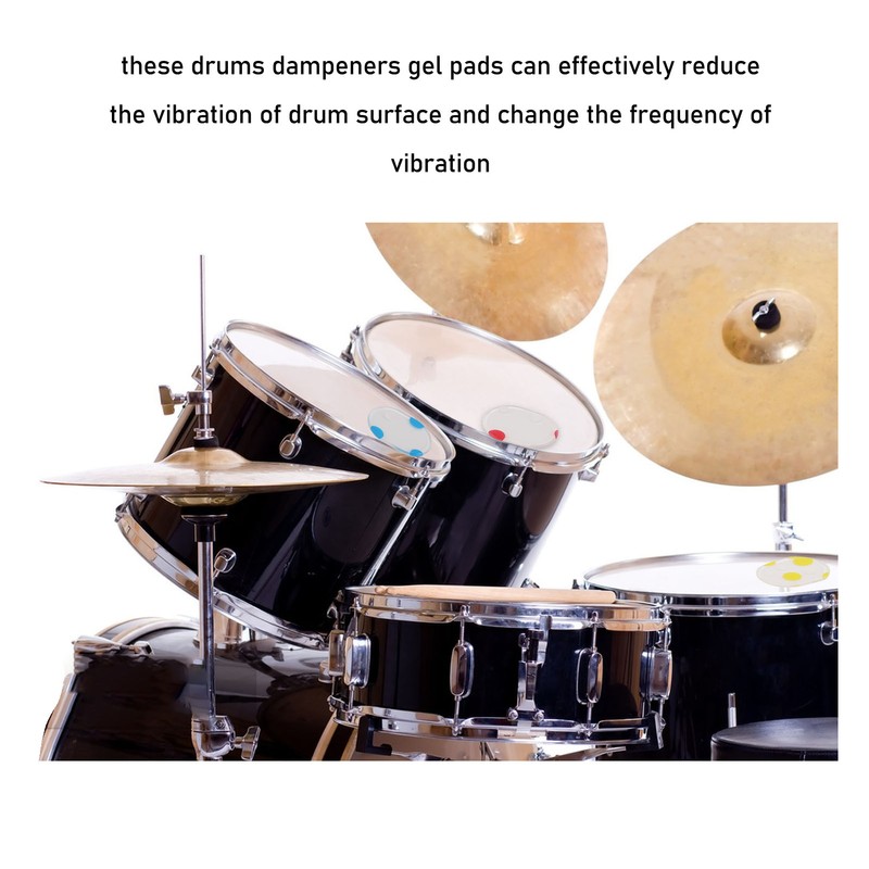 36PCS Drum Dampeners Gels Silicone Gel Pads Soft Drum Dampeners