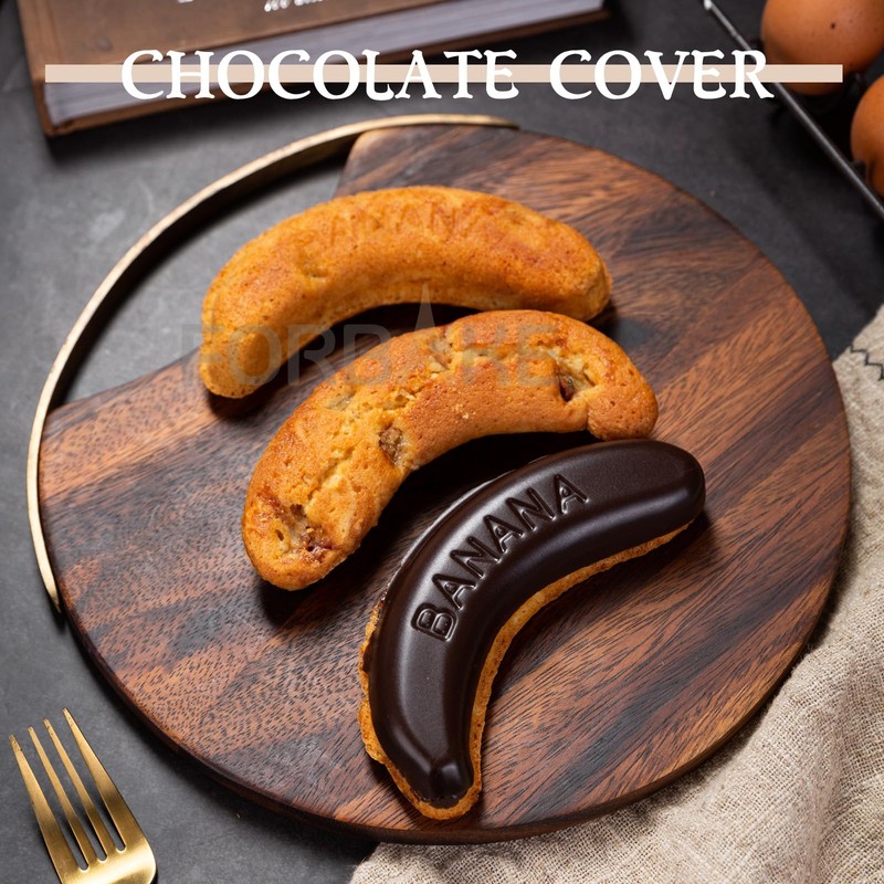 Marimer FOR BAKE Non-Stick 6" Banana Shaped Pan Set -