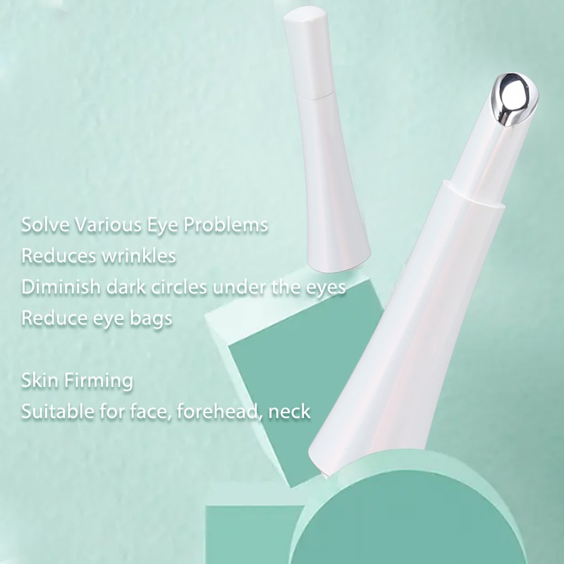 Electric Eye Massager Wand Wrinkle Removal Hot Compress Microcurrent Rechargeable
