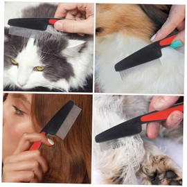 Healvian 2pcs Stainless Steel Dandruff Comb Fine Tooth Combs for Scalp Care Suitable for Adults Boys and Girls and Pets Hair Styling Tools