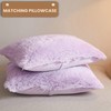 MEGO Luxury Shaggy Plush Duvet Cover Set, Soft 3 Pieces