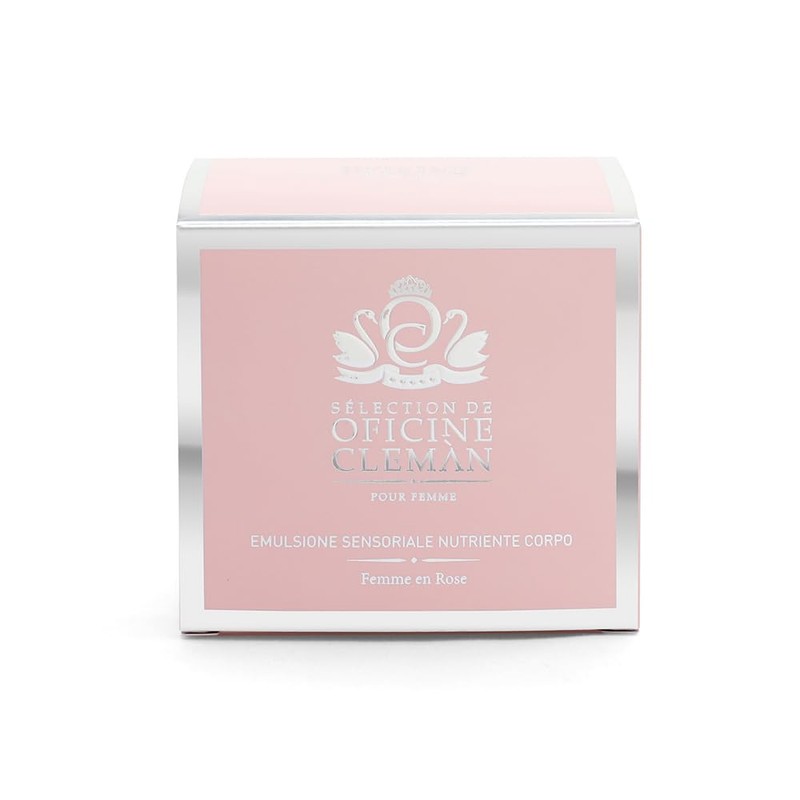 Emulsion Sensory Nourishing Body Oficine CLEMAN Femme en rose