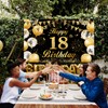 18th Birthday Banner Decoration 18th Birthday Boy Black Gold Birthday
