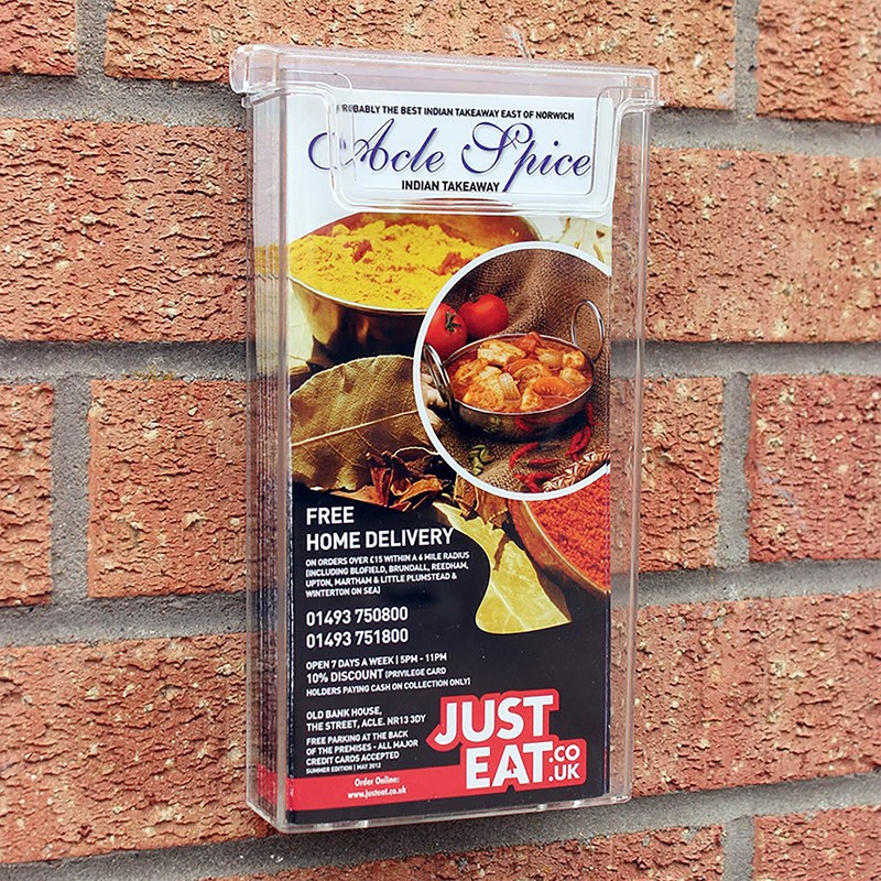 taymar DIN Lang (DL) Brochure Holder with Lid Weatherproof