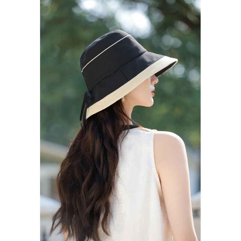 Women's Straw Hat, Black
