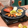 VONOTO Non-stick Korean BBQ Grill Pan, Thin Round Griddle, Non