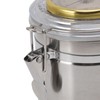 Cigar Jar Stainless Steel Silicone Ring with Hygrometer Waterproof Sealed